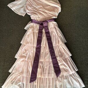 Anaya With Love Off On Shoulder Tiered Occasion Maxi Dress Wedding Etc. Size 4